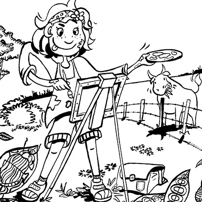 illustration dessin jeunesse coloriage