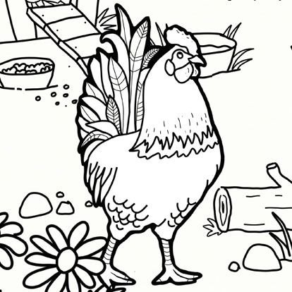 illustration dessin jeunesse coloriage