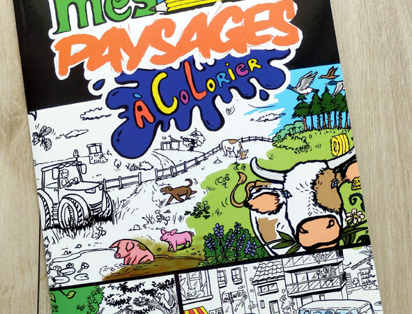 Pochette de coloriages : Mes paysages à colorier
