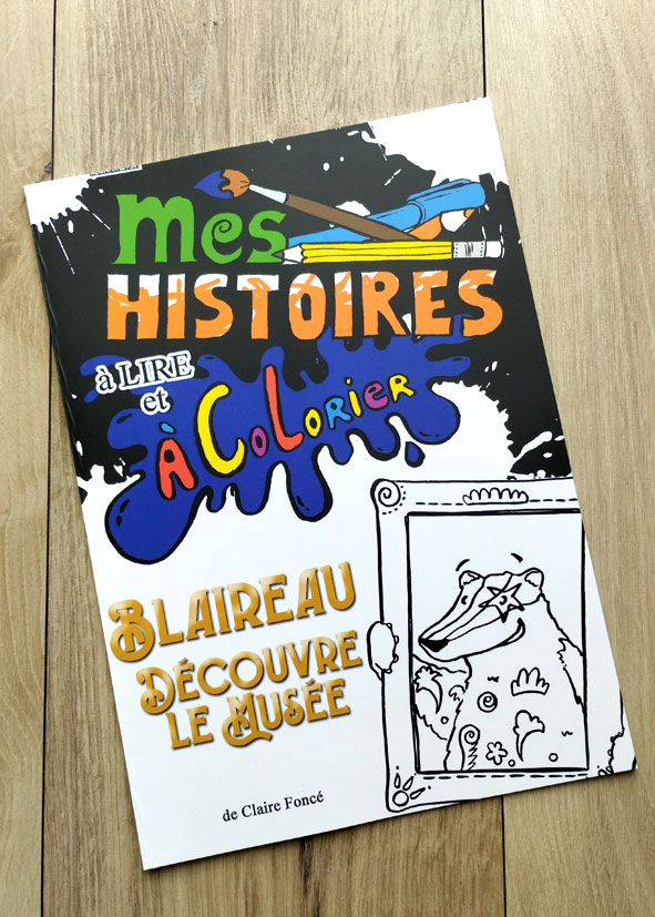 livre coloriage enfant blaireau eu musée