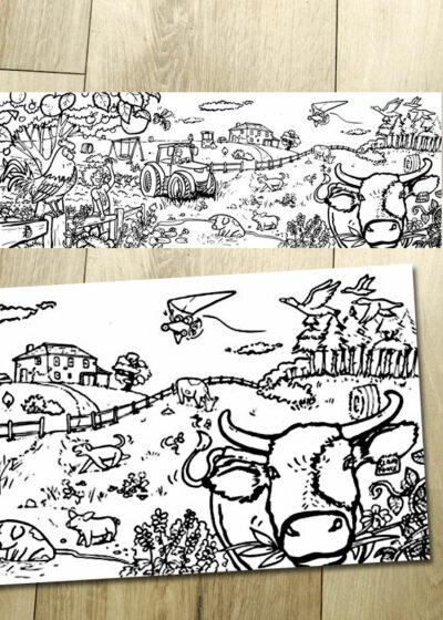 Pochette de coloriages : Mes paysages à colorier – Image 3