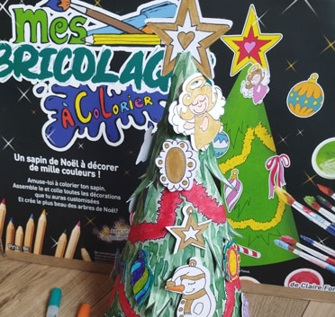 calendrier de l'avent bricolage à colorier