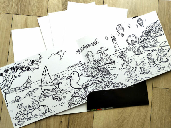 Pochette de coloriages : Mes paysages à colorier