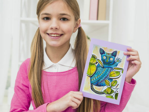 Carte en relief à colorier