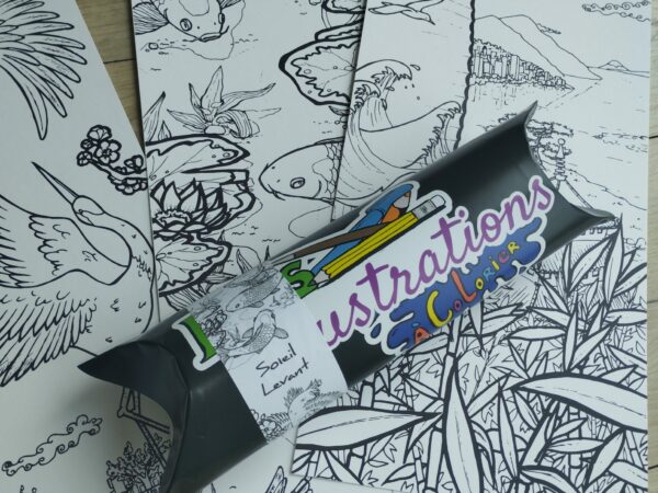 Mes illustrations à colorier : Soleil levant