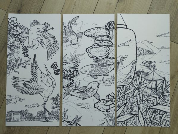 Mes illustrations à colorier : Soleil levant