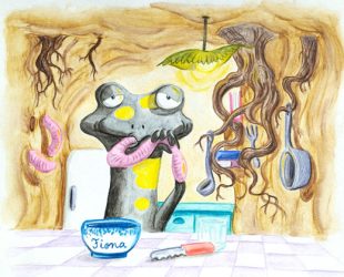 Illustration - Fiona s'ennuie - livre en cours de réalisation