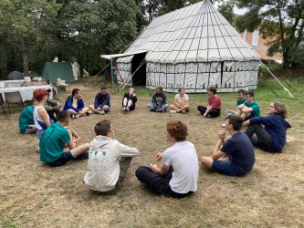 Partie hébergement du chantier solidaire