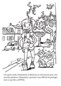 histoire à colorier enfant